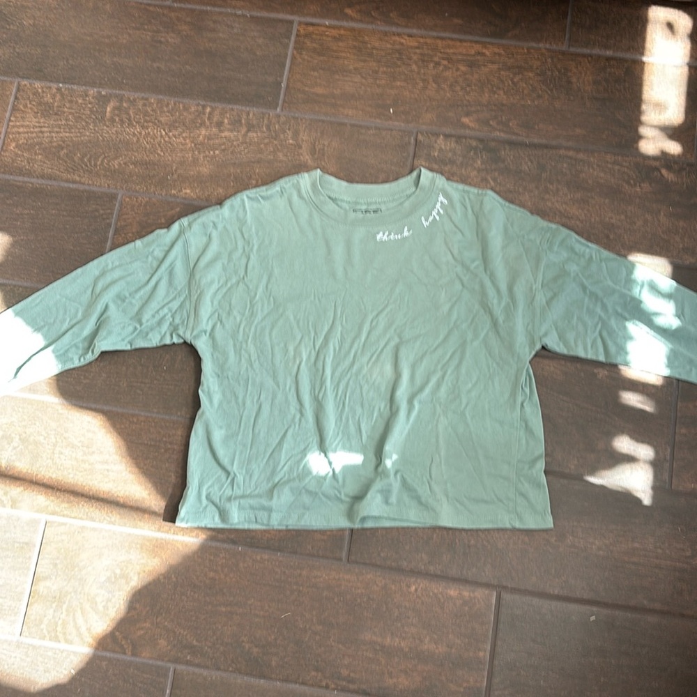 think happy long sleeve tee!